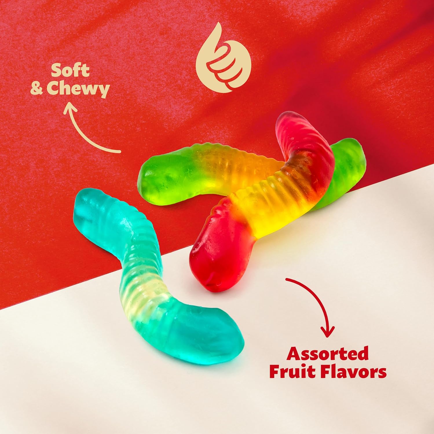 Gummy Worms | 1-Pound Bag | Dye Free Candy | Assorted Fruit Gummies | Classic Gummy Candy for Snacking, Buffets, Gifting, Party Favors, and Goodie ... Gummy Worms | 1-Pound Bag | Dye Free Candy | Assorted Fruit Gummies | Classic Gummy Candy for Snacking, Buffets, Gifting, Party Favors, and Goodie ...