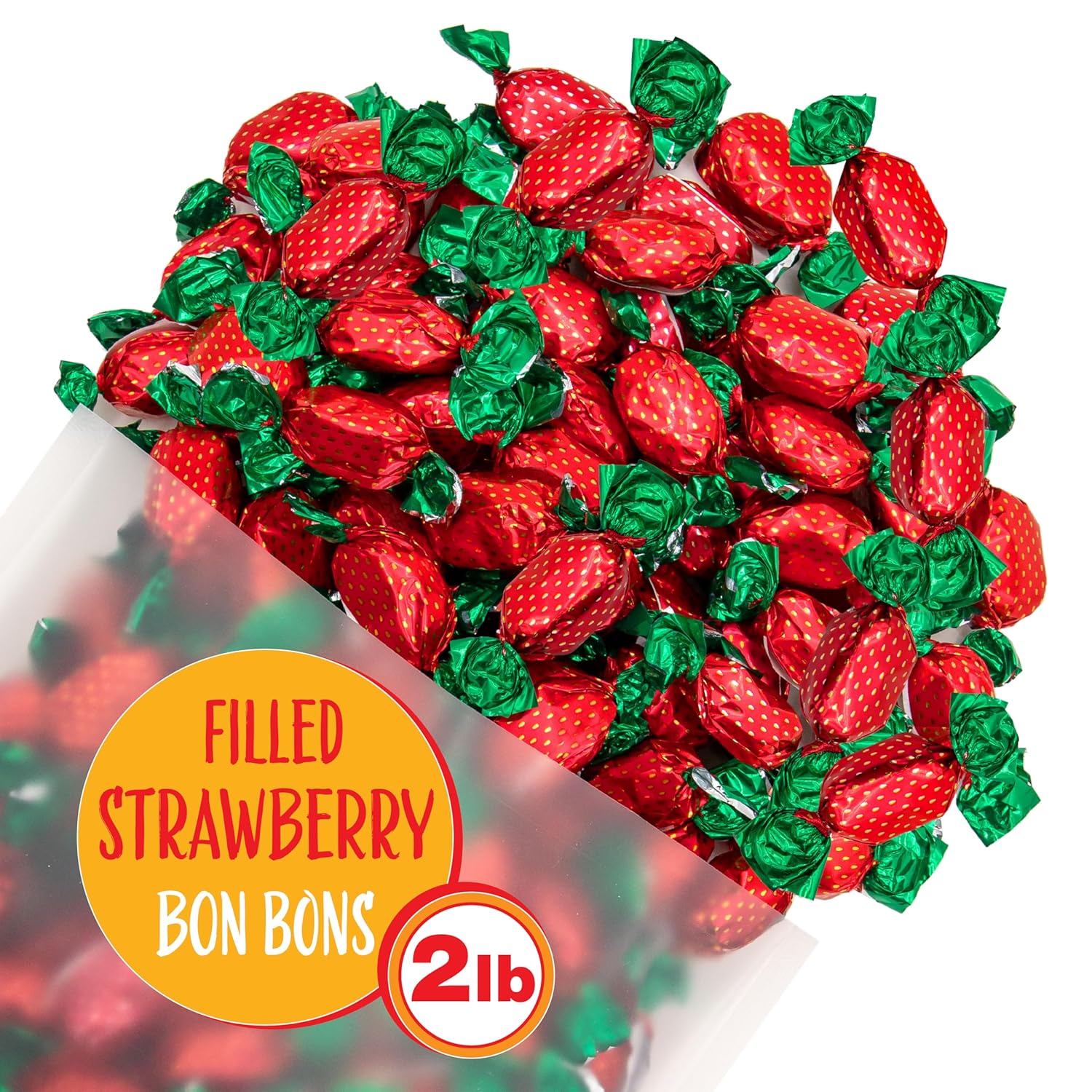 Strawberry Bon Bons Candy 2 Pound Bag Individually Wrapped Old Fas strawberry-bon-bons-candy-2-pound-bag-individually-wrapped-old-fas